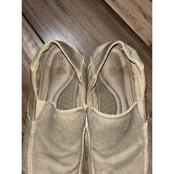 Crocs Santa Cruz Canvas Triple Comfort Luxe Slip On Loafers 202056 men’s size 11 - Picture 5 of 6